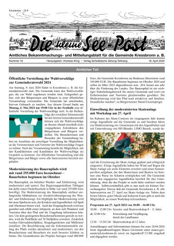 29.05.2024 Die kleine See-Post