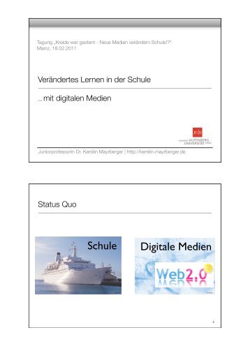 Präsentation (pdf) - Johannes Gutenberg-Universität Mainz