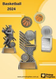 Prime Trophies Basketball Catalogue 2024