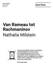 2024 06 01 Van Rameau tot Rachmaninov - Nathalia Milstein