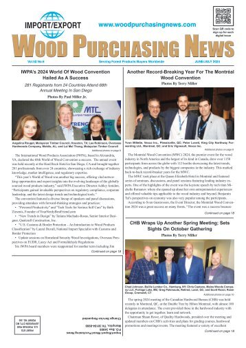 Import/Export Wood Purchasing News - June/July 2024
