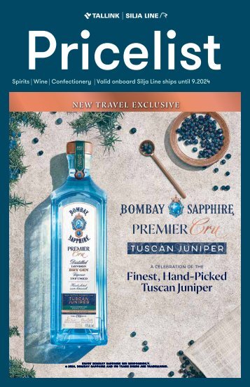 Tallink Silja Line Spirits, Wine, Confectionery Pricelist valid until 09.2024, FULL
