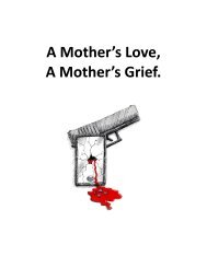 A Mother’s Love, A Mother’s Grief