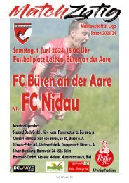 FC Büren an der Aare - FC Nidau, 1. Juni 2024