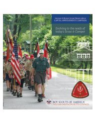 Boy Scouts of Western MA Capital Campaign