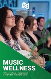 Music Community Music School Wellness Brochure