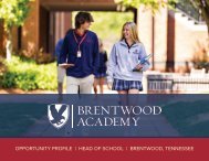Brentwood Academy HOS Oppty Profile