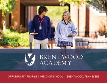 Brentwood Academy HOS Oppty Profile