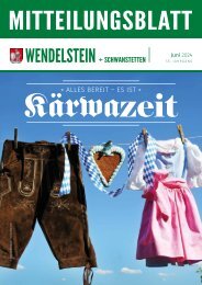 Mitteilungsblatt Wendelstein+Schwanstetten - Juni 2024