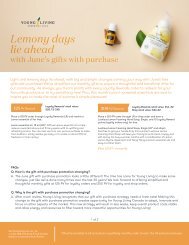 June gifts with purchase info flyer