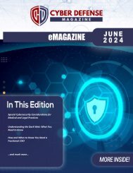 The Cyber Defense eMagazine June Edition for 2024