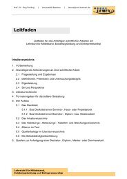 Leitfaden - Lemex - Universität Bremen