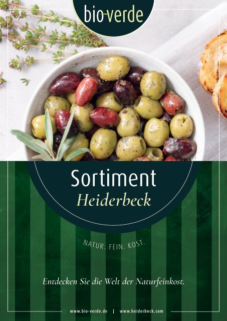 Bio Verde Katalog Heiderbeck