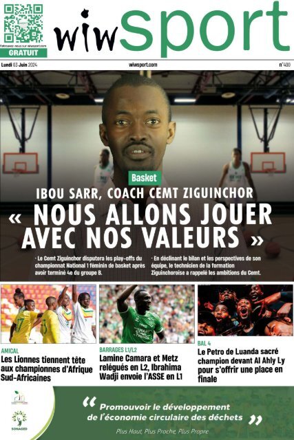 Journal wiwsport n400 - 03 juin 2024