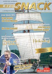 Holsteiner KlöönSNACK - Ausgabe Kiel / Eckernförde - Juni 2024 