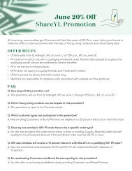 June 20 percent Off ShareYL Promotion