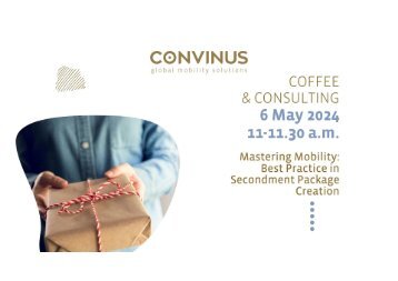 Coffee & Consulting: Best Practice in Secondment Package Creation