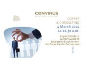 Coffee & Consulting: Successful Employment for Cross-Border Commuters 