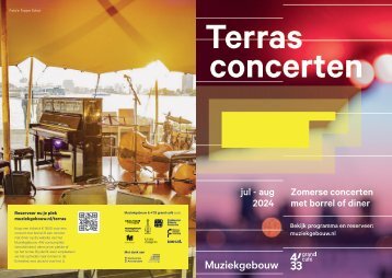 Terrasconcerten Muziekgebouw 2024 - Flyer