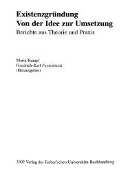 Existenzgründung Von der Idee zur Umsetzung