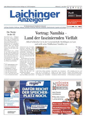 05.06.2024 Laichinger Anzeiger