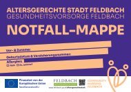 Altersgerechte Stadt Feldbach - Notfallmappe