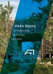 Park Books International New Titles Fall 2024 