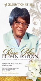 Rosa Hennegan Memorial Program