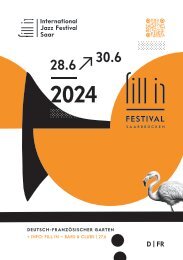 fill in - International Jazzfestival Saar 2024