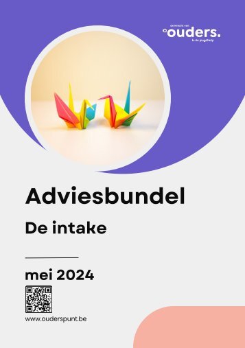 Adviesbundel De intake 