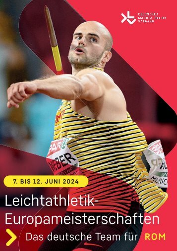 Die DLV-Teambroschüren zur Leichtathletik-EM 2024 in Rom
