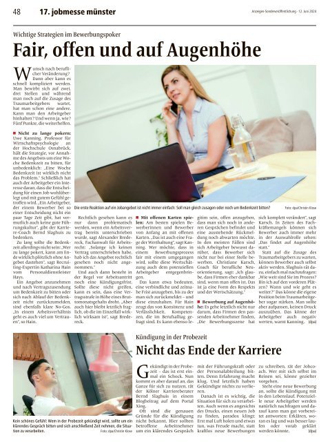 Das MesseMagazin zur jobmesse münster 2024