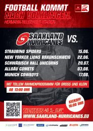 Saarland Hurricanes Spielplan 2024