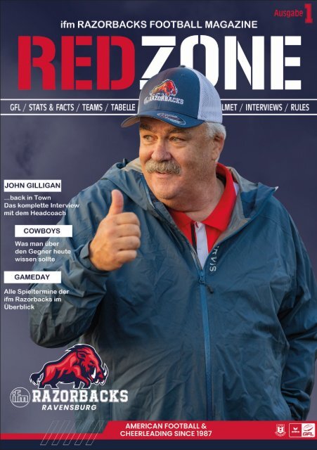 REDZONE - ifm Razorbacks Football Magazine - Ausgabe 1 / 2024