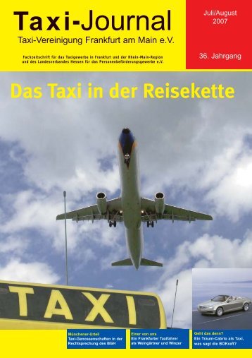 TAXI-Journal 09/04 - Taxi-Vereinigung Frankfurt