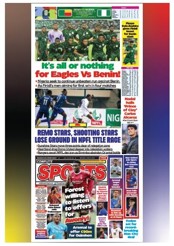 COMPLETE SPORTS - MONDAY, JUNE 10, 2024