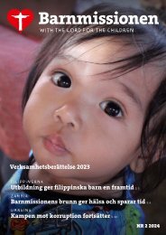Barnmissionens årsberättelse