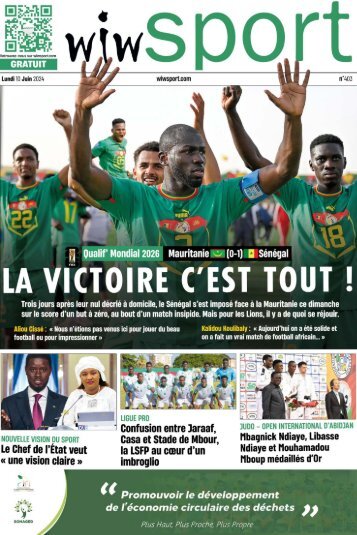 Joournal wiwsport n403 - 10 Juin 2024