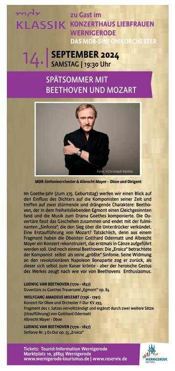 Programm Rathausfest Wernigerode 2019