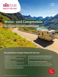 DERTOUR Katalogbeileger Wohn- und_Campmobile