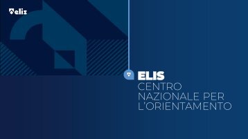 Brochure "Centro Nazionale per l'Orientamento" - ELIS