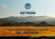 Bro Ffestiniog: Cynllun Gweithredu Hinsawdd