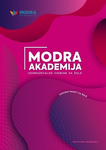Katalog Modre akademije 2024/2025: Osnovna šola