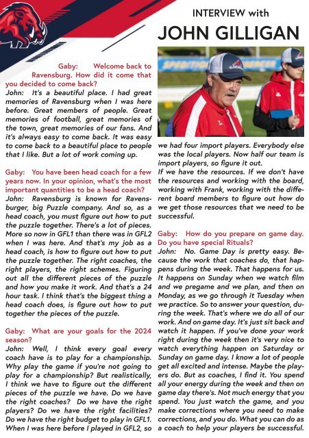 REDZONE - ifm Razorbacks Football Magazine - No. 1 - english