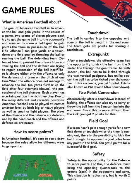 REDZONE - ifm Razorbacks Football Magazine - No. 1 - english