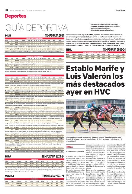 Guía deportiva 12-06-2024