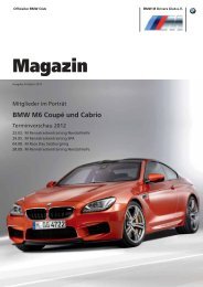 Magazin - BMW M Drivers Club eV