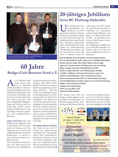 Februar 2010 - Deutscher Bridge-Verband e.V.