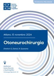 Evento CRS - Otoneurochirurgia - 15 novembre 2024