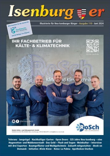 Isenburger Illustrierte für Neu-Isenburger Bürger Ausgabe 110 Juni 2024